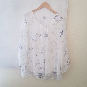 Silk and cotton lined blouse